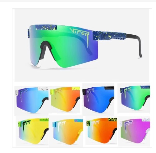 neue Klassische Gunglasses Gespiegelt Grün objektiv Pit Viper Männer Sonnenbrille Polarisierte für Frauen TR90 Rahmen UV400 Schutz