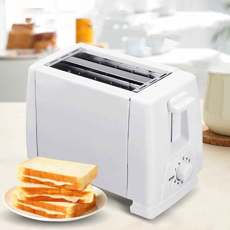 Electric Toaster Oven Household Electric Automatic Bread Baking Maker Breakfast Machine Toast Sandwich Grill Oven 2 Slices EU Pl