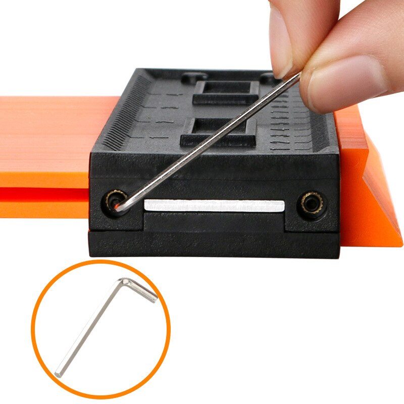 Shape taker Lock Wider Contour Gauge Profile Tool Alloy Edge Shaping Wood Measure Ruler Laminate Tiles Meethulp Gauge