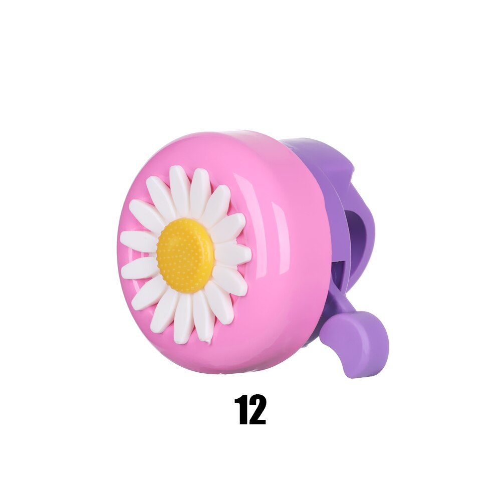 Mode 1Pc Kids Funny Fiets Bell Hoorns Fiets Daisy Bloem Kinderen Meisjes Fietsen Ring Alarm Voor Stuur Multi-kleur: 12