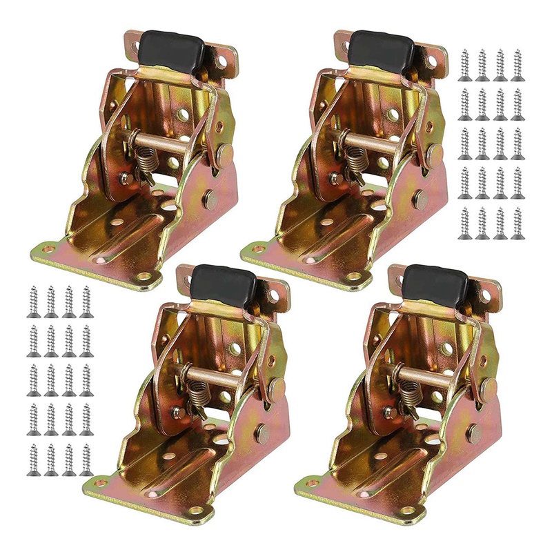 JFBL Iron Folding Hinge Table Leg Bracket Foldable Table And Chair Extension Table Foldable Self-Locking Folding Foot Hinge: Default Title