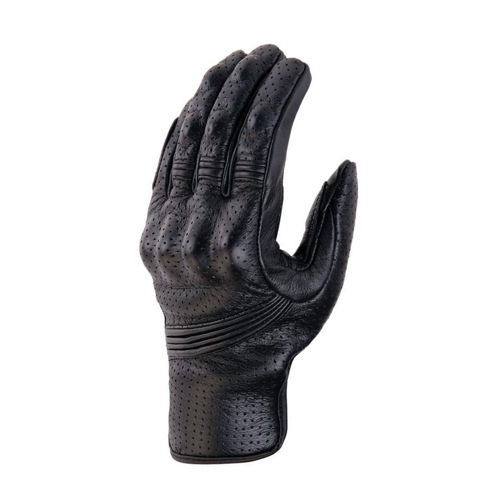 Retro Perforated Leather Motorcycle Gloves Cycling Moto Motorbike Protective Gears Motocross Glove winter man women bike