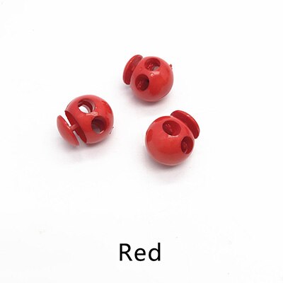 20pcs 18X21mm Plastic Stopper Hat Cord End Cord Lock Spring Elasticity Adjustment Buttons DIY Clothing Decor Rope Buckle DS014: Red