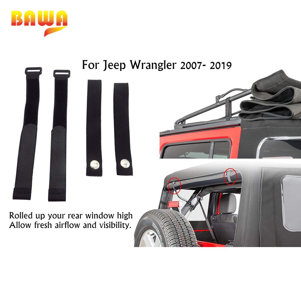 Bawa justerbart begränsningsskydd reprem för jeep wrangler tj jk  jl 1997 spänn remmar