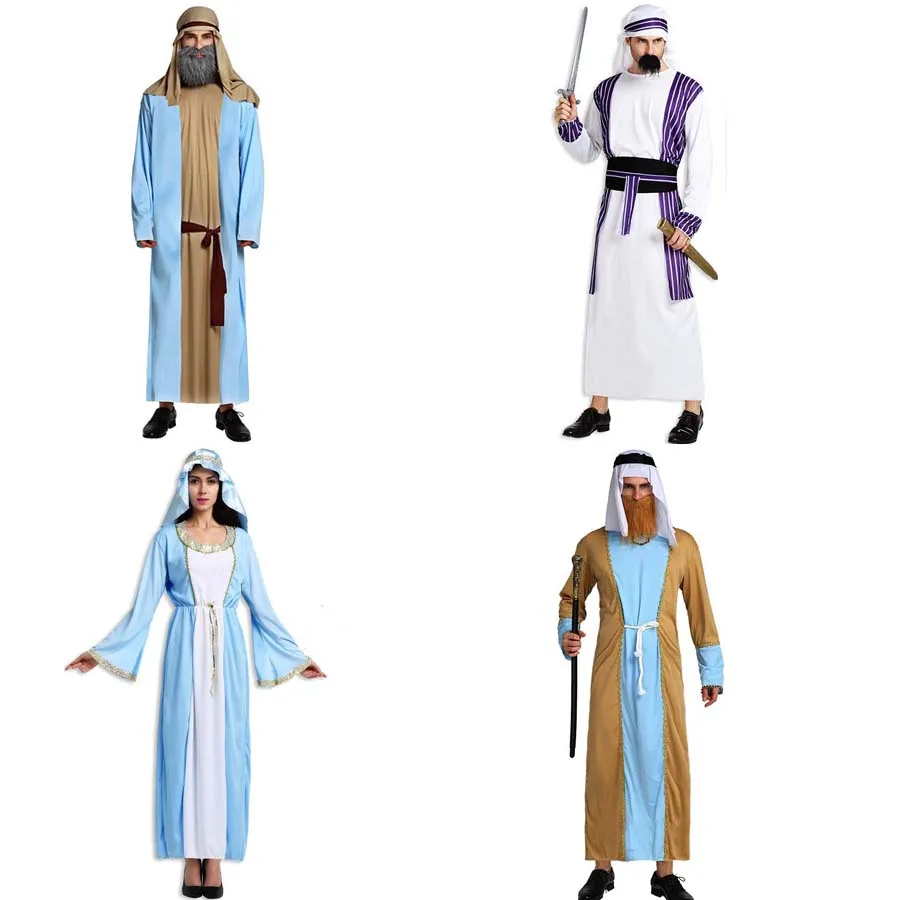 Weibliche männliche arabische Prinz Prinzessin Kleid Kostüm Erwachsene Familie Leistung Kostümich Party Kleid Rollenspiel Cosplay Halloween