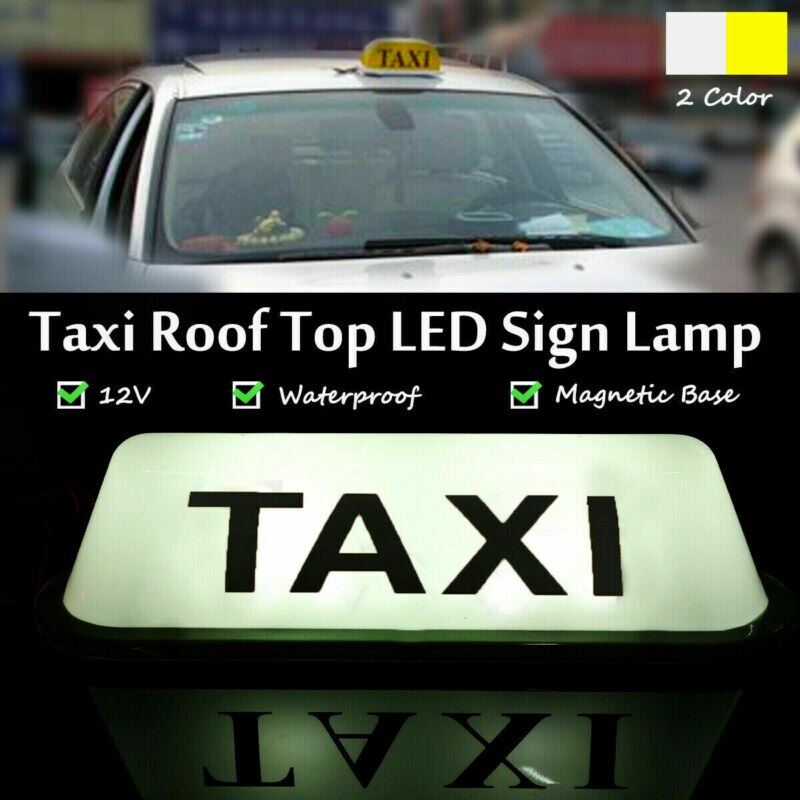 1 Uds. LED Taxi indicador de señal luces 12V impermeable LED lámpara de luz Taxi techo de la cabina