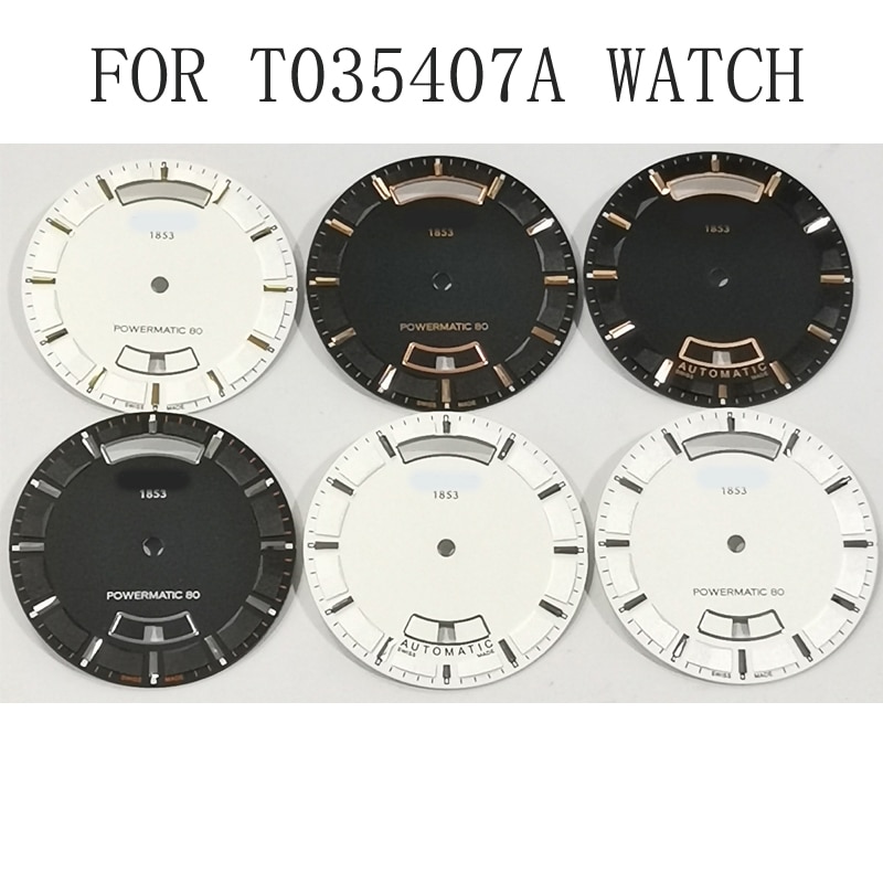 32,7mm uhr zifferblatt geeignet für T035407A männlichen mechanische T035 uhr Text uhr zubehör geeignet für T035407 reparatur teile