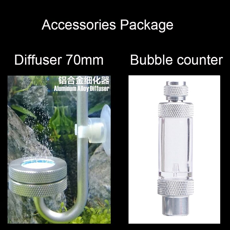 Aquarium CO2 Regulator System Kit co2 Diffuser Generator with Valve Bubble Atomizer Solenoid Fish Tank Carbon Dioxide For Plants: Spare partsA