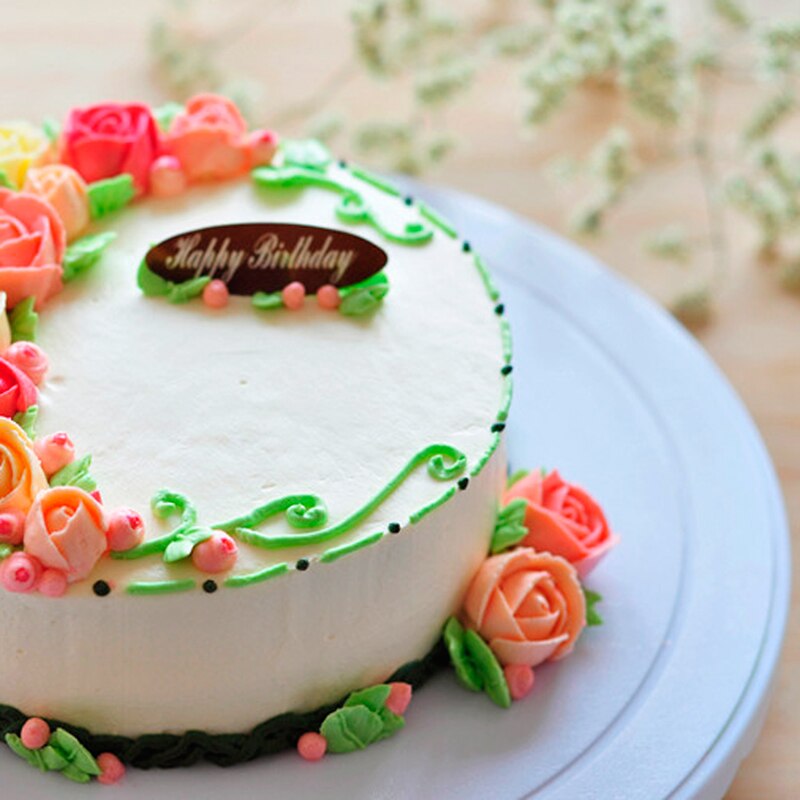 11\" Rotating Plate Revolving Decorating Cake Turntable Kitchen Display Stand K43D