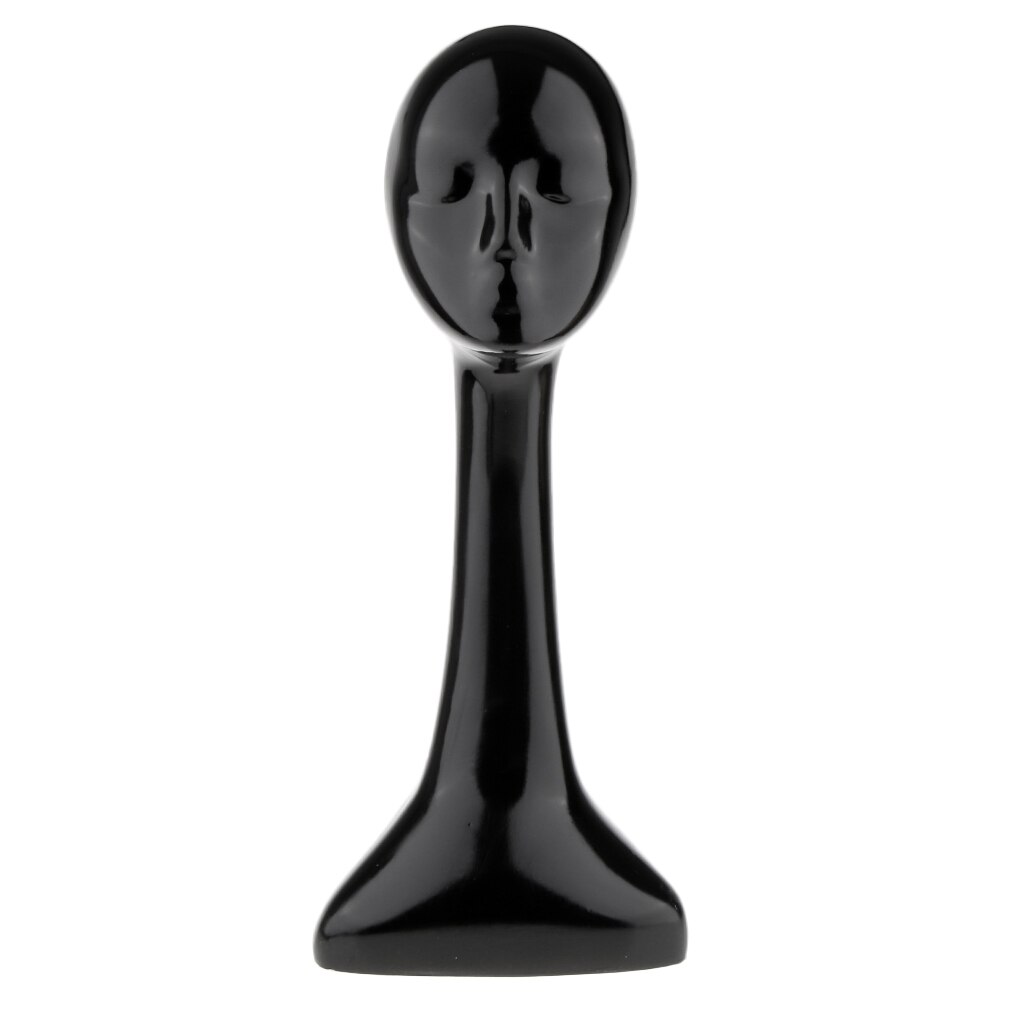 Beauty 21inch Mannequin Head for Scarf Necktie Wigs Hats Sunglasses Jewelry Display Model - Long Neck