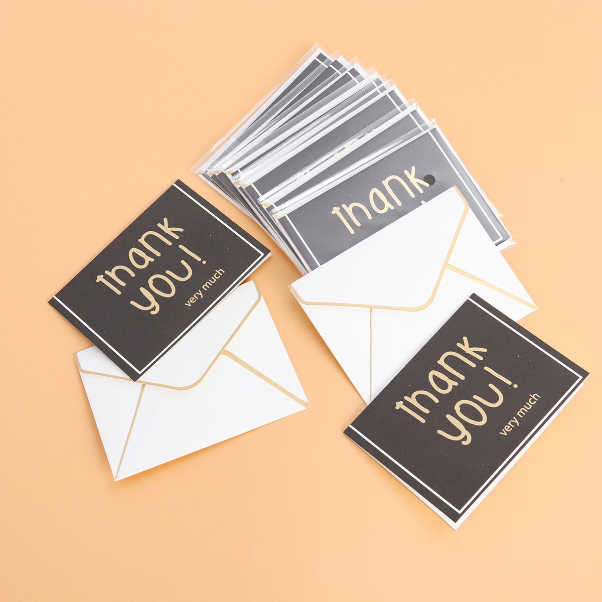 OPUHOHR 10pcs Blank Cards And Envelopes Set, 4x6 Inch Thank