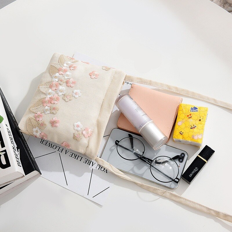 Handtassen netwerk rood van koreaanse hipster geborduurde canvas tas schoudertas xie kua bao een generatie van vet