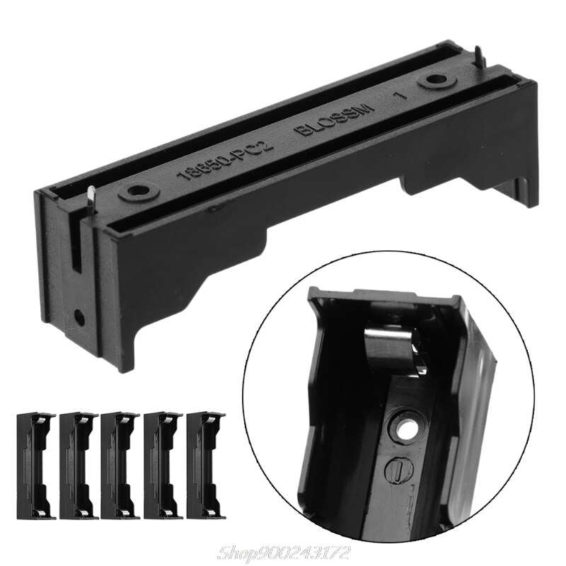 5 Stks/set Diy Abs Opbergdoos 2-Pin Houder Case Voor 1x Li-Ion 18650 3.7V Batterij