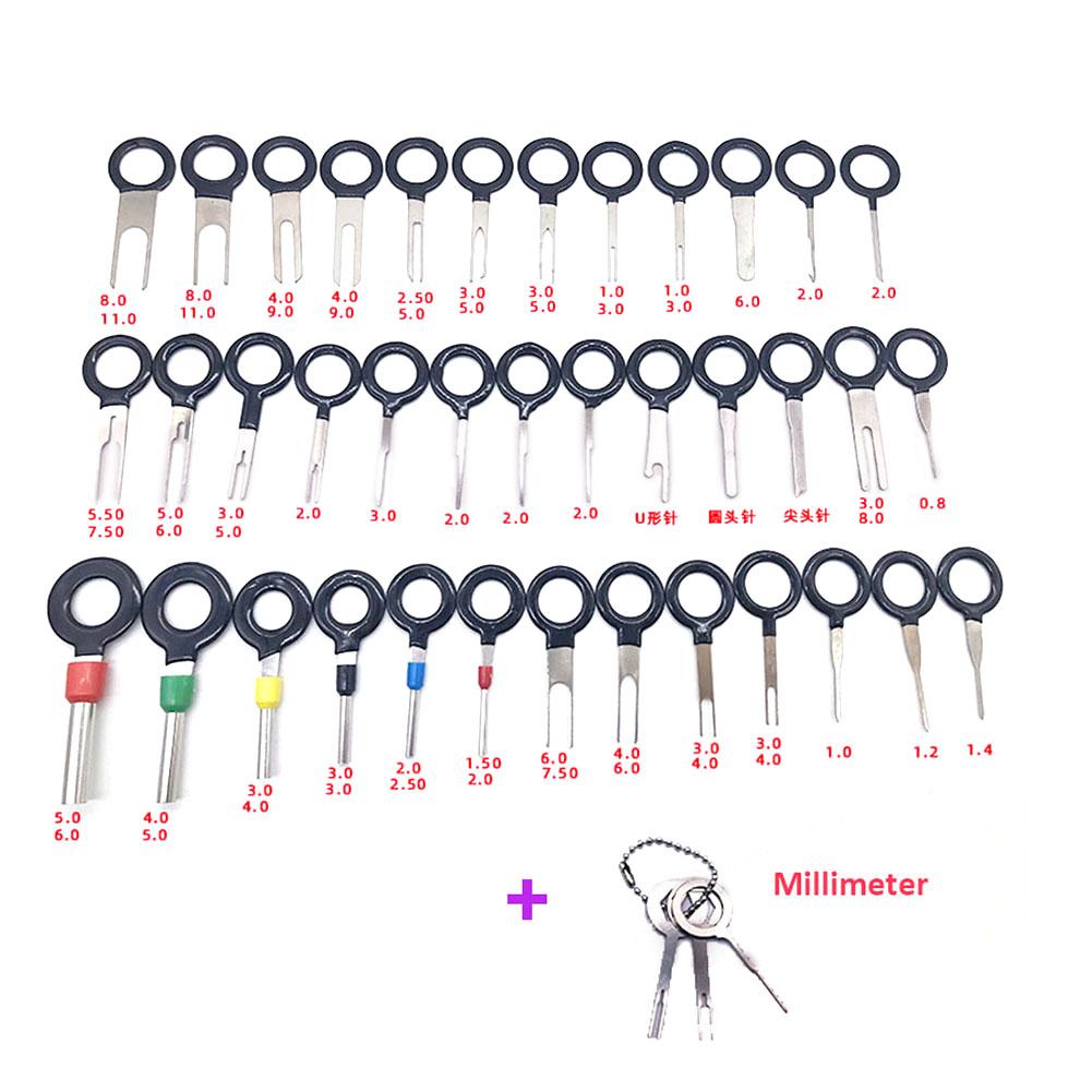41Pcs Car Terminal Removal Tool Wire Plug Connector Extractor Puller Release Pin Extractor Kit For CarPlug Repair Tool