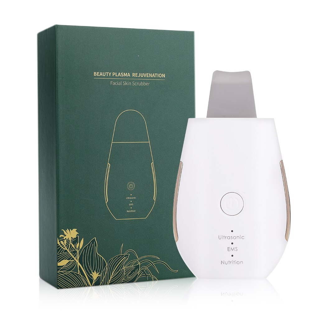 Ultrasonic Scrubber Deep Cleansing Skin Scrubber Face Cleansing Shovel Exfoliating Skin Scraper Peeling Facial Lifting Peeling