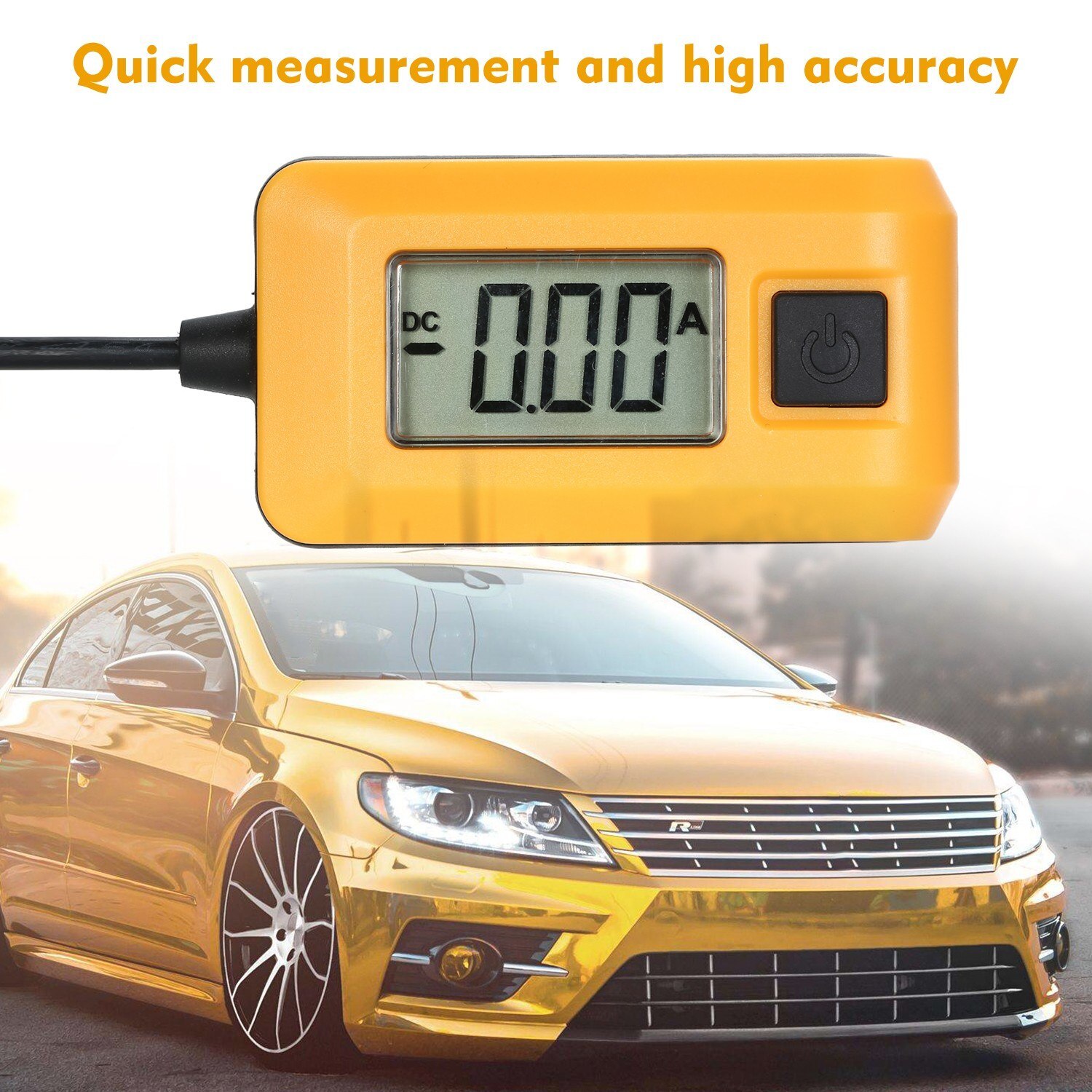 Auto batteri sikring galvanometer detektor tester strømtester multimeter digitalt multimeter digitalt lcd display