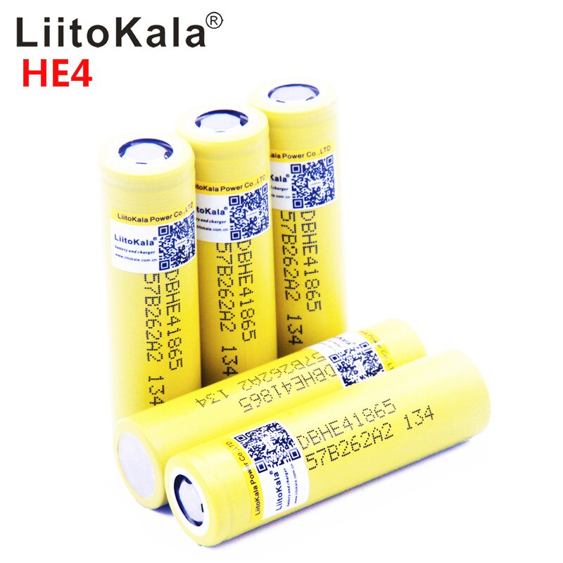 100% Originele Liitokala Voor HE4 18650 2500 Mah 20A 18650 Li-Ion Oplaadbare Batterij Power Veilige Batterij Voor Ecig/Scooter