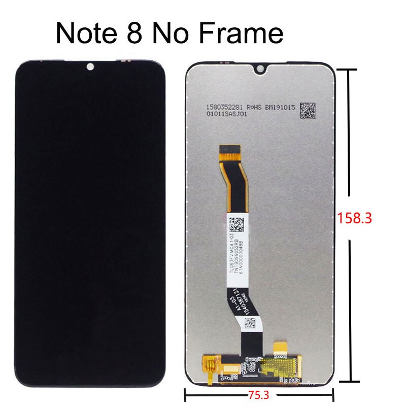 Für 6.3 "Xiaomi Redmi Hinweis 8T / Hinweis8 LCD Anzeige Mit berühren Bildschirm Tafel Montage Für Xiaomi Anzeige redmi Hinweis 8T Hinweis 8