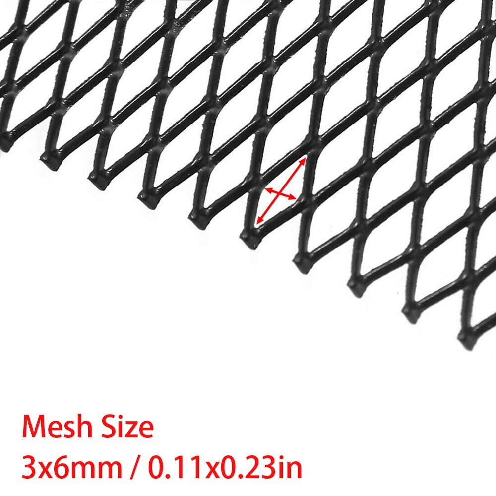 Car Middle Mesh Diamond Grille Mesh Aluminum Alloy 100*33cm Protection Intercooler Radiator Engine Compartment