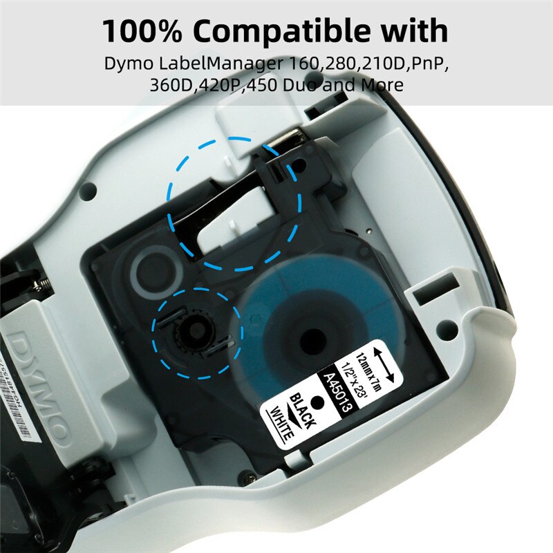 DYMO LM160 label machine English hand-held portable label printer LMR-160 stickers label printer 45013 45016 45017 45018 45019