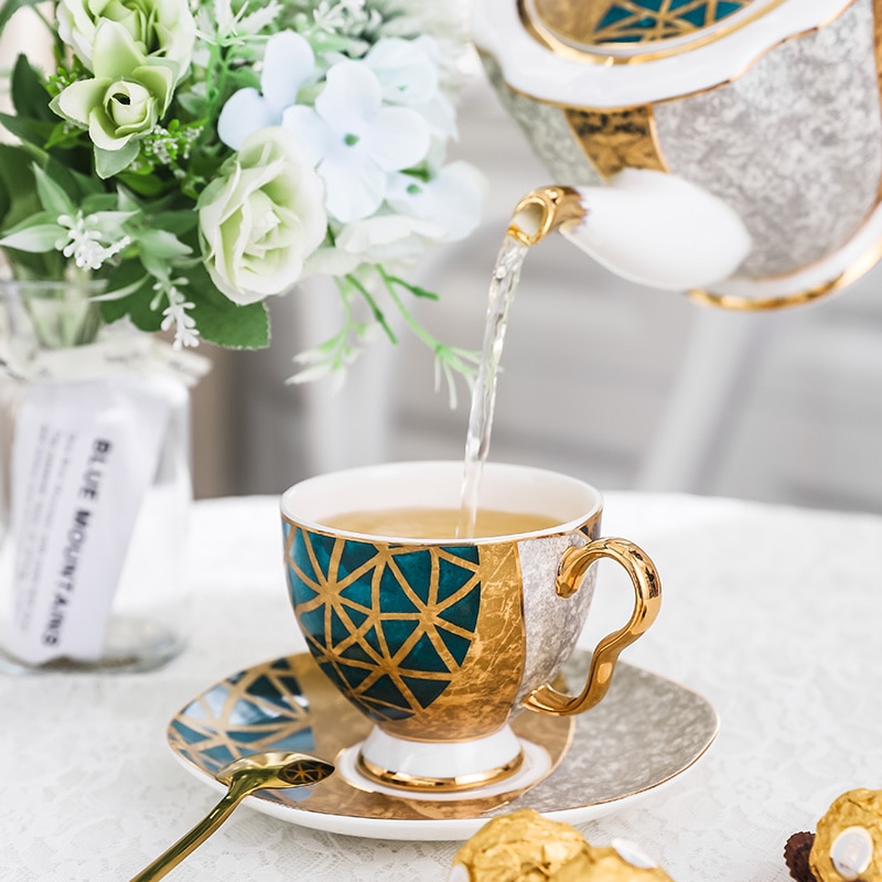 Luxury Porcelain Espresso Coffee Cup Set Mug Coffee Cup Ceramic Eco Art Friendly Mate Cup Travel Tazas De Cafe Porcelain BJ50BD