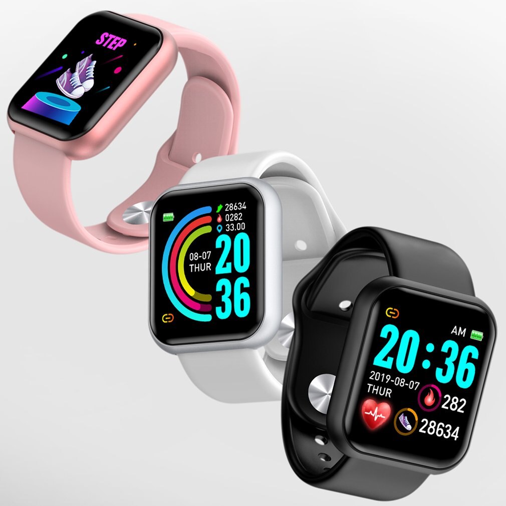 Smart Watch Y68 Waterproof Bluetooth Sport Smartwatch Men for Iphone Fitness Tracker Heart Rate Monitor Women on Wrist