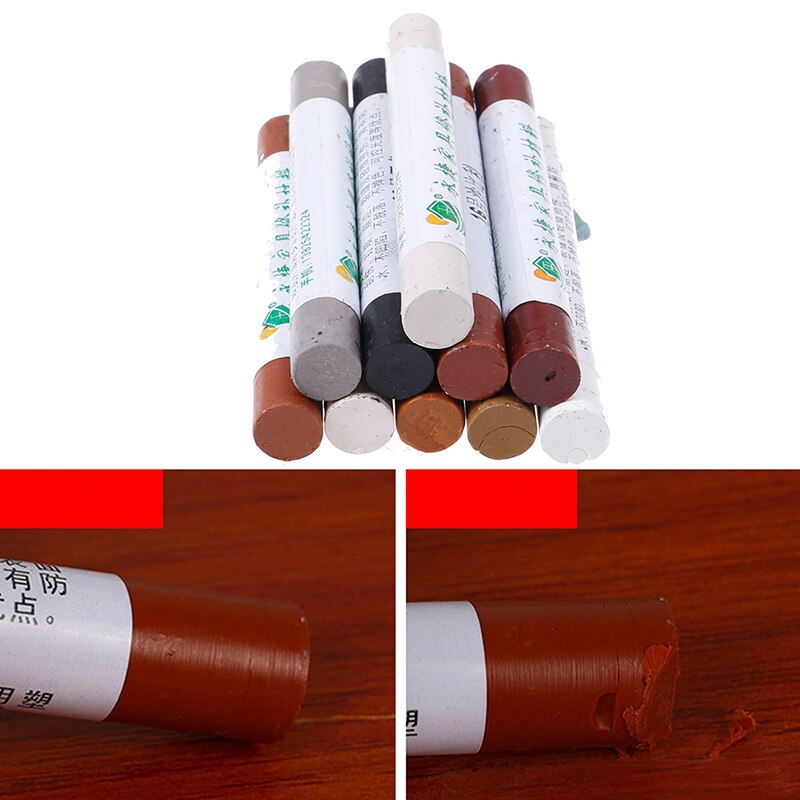 Pintura para muebles, reparación de suelos, crayón de cera, parche para arañazos, lápiz de pintura, Material compuesto de madera, Kit de reparación de madera