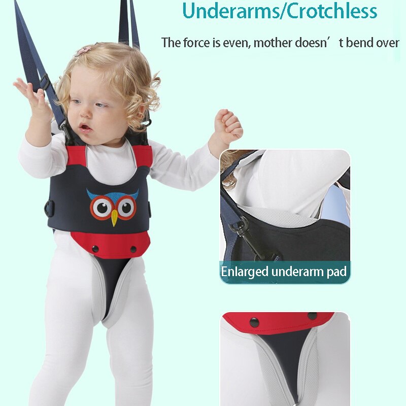 Arnés de seguridad para bebé, accesorio con patrón de pájaro, arnés para aprender A caminar
