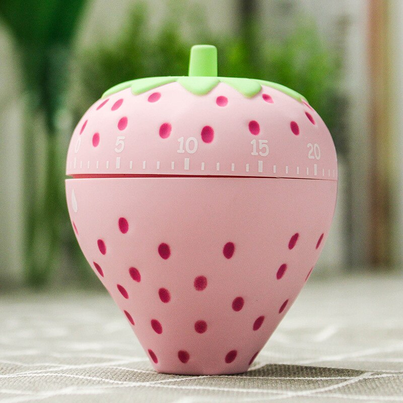 Mechanical Timer Time Manager Fruit Reminder Kitchen Tool Business Study Entertainment Fitting Timing Gadget: Strawberry