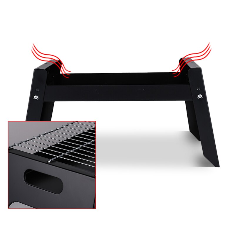 Portable Foldable Japanese Barbecue Grill Korean Charcoal BBQ Stainless Steel Outdoor Field Grilled bbq Tools Korean Bbq