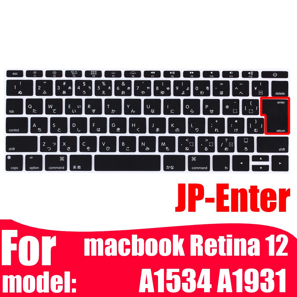 Japanese Laptop keyboard cover protector for macbook pro13 A2159A2289 For macbook air13 A2179 A1932 Keyboard case laptop skin: A1534 A1931
