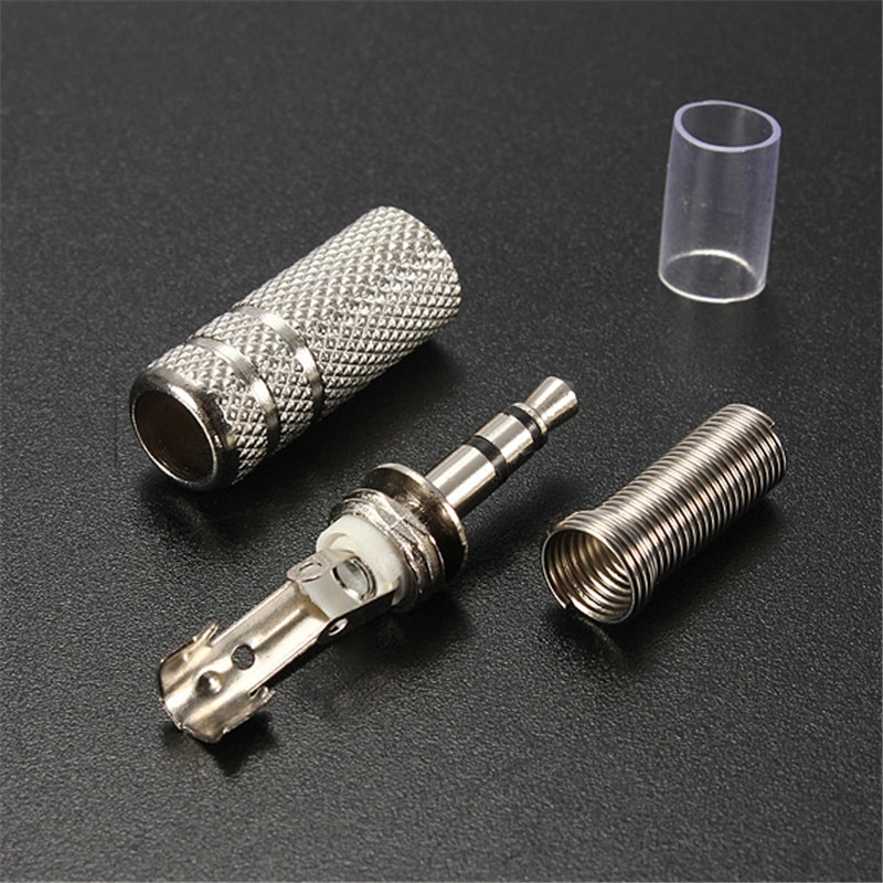 2Pcs Vervanging 3.5Mm 3 Pole Male Repair Hoofdtelefoon Audio Jack Plug Connector Solderen Voor Meest Oortelefoon Jack