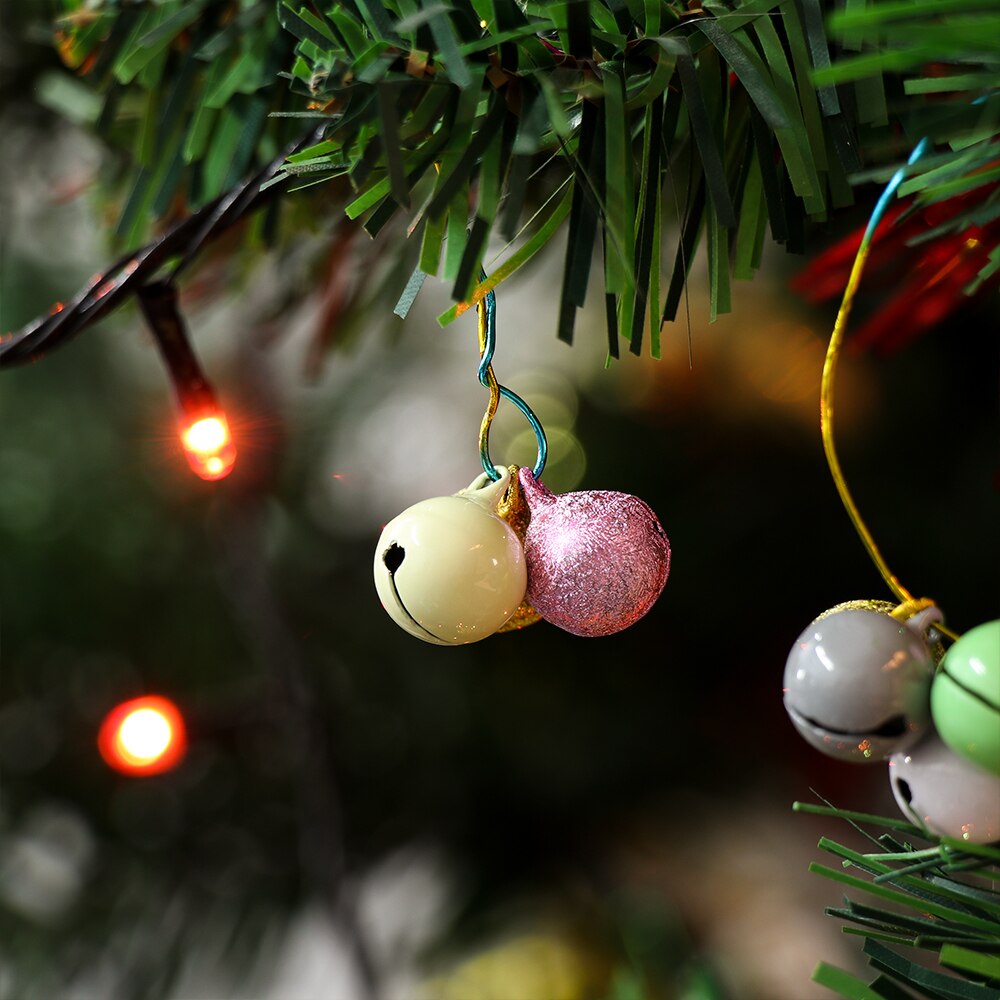 10 stuks kerstversiering met belletjes, mooie losse metalen kralen van ijzer, kerstboomhangers, doe-het-zelfmateriaal, kerstknutsels