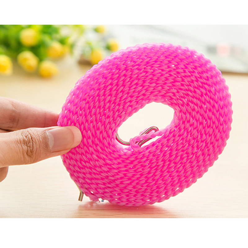 Tendedero retráctil de 3M/5M/8M/10M para ropa, perchas de línea de lavado antideslizantes para viajes al aire libre en casa
