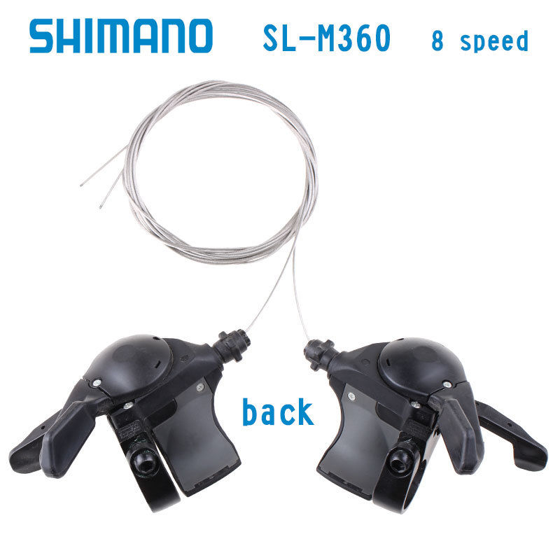 Shimano Acera SL-M360 M360 8 Speed Shifter Trigger Set 3X8 w/inner Cable Left-3s Right-8s