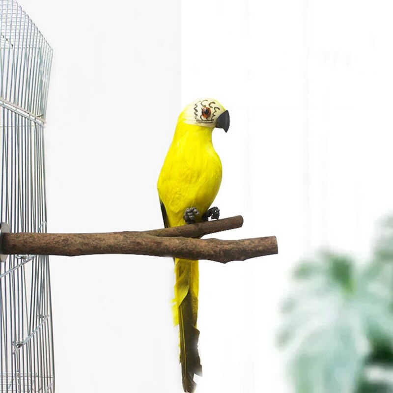 Palo de madera de pie para pájaros y loros, accesorios para juguetes de aves, 15/20/25/30cm