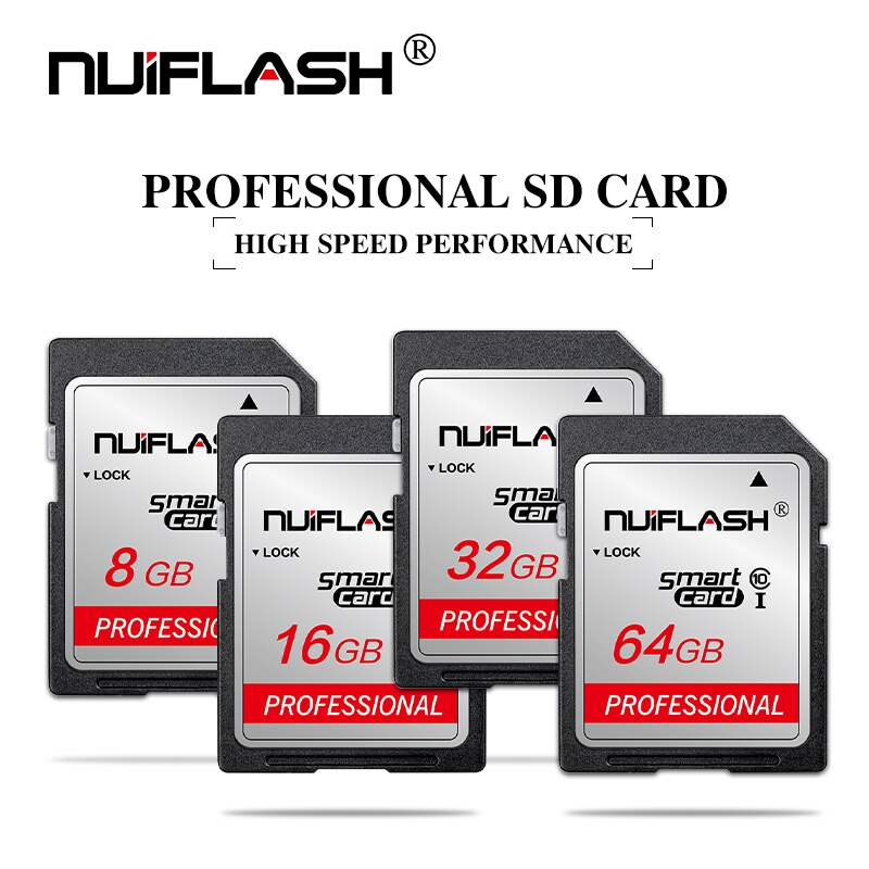 Nuiflash Ultra Speicher Sd Karte 16GB 32GB 64GB SDHC Kamera sd 64gb tarjeta sd 128gb 256GB carte memoire Klasse 10 UHS-1