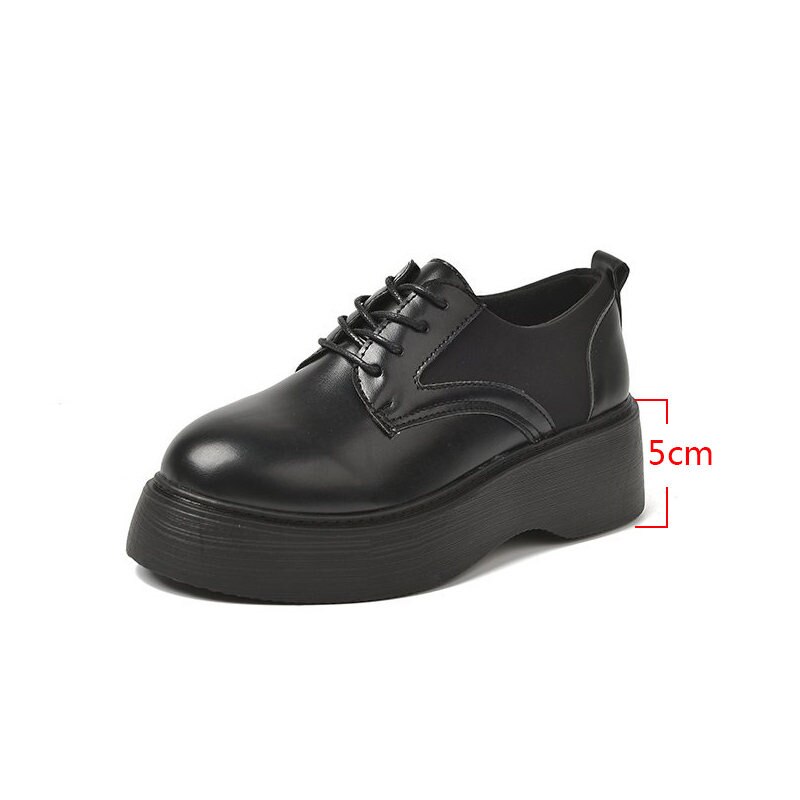 Kawaii årgang sko plattform lav hæl sko japansk jk uniform sko høyskole kvinnelige joggesko søte lolita sko plattform