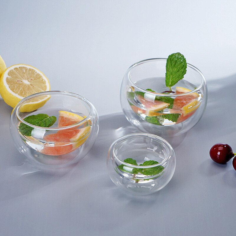 4 Pcs 50ml100ml150ml200ml Double Wall Cup Isolatie Hoge Borosilicaatglas Cup Koffie Melk Sap Drinken