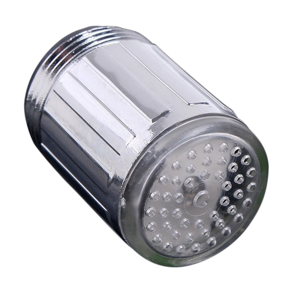 3 farbe 7 Farben Ändern Leuchten Licht-hoch LED Küche Wasserhahn Dusche klopfen Neuheit Leucht Wasserhahn Düse Kopf Licht Schlecht Licht