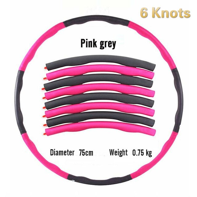 Sport Apparatuur Fitness Hoepel Afneembare Schuim Ring Volwassen Gymnastische Cirkel Gym Body Building Dunne Taille Massage Oefening Hoepel: Chocolade
