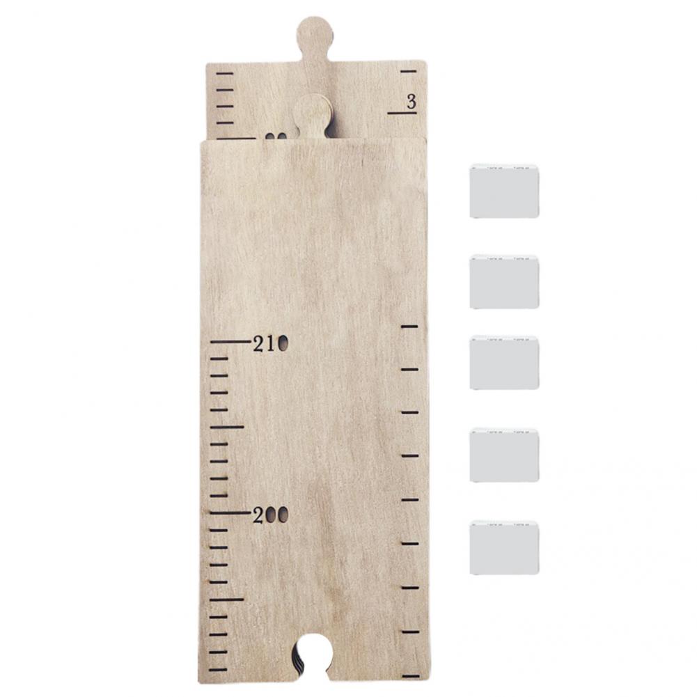 1 Set Great Height Charts Wall Decorations Height Ruler Nordic Style Reusable Wooden Height Growth Chart Wall Ruler