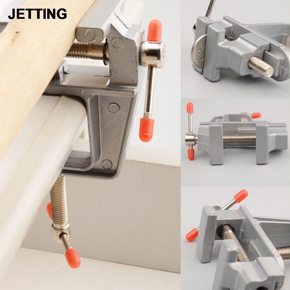 3.5"Aluminum Miniature Small Jewelers Hobby Clamp On Table Bench Vise Mini Tool Vice Muliti-Funcational