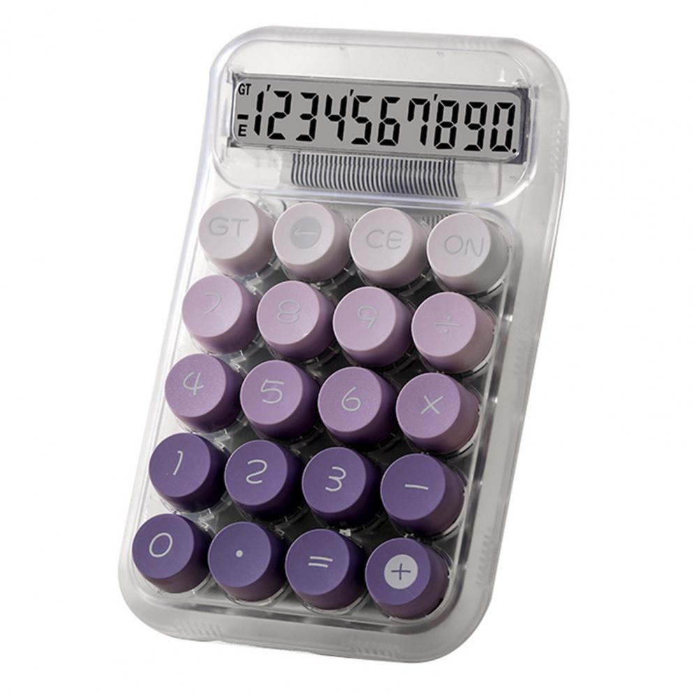 Calcolatrice da tavolo con cuscinetti antiscivolo calcolatrice da banco con tastiera meccanica a 12 cifre