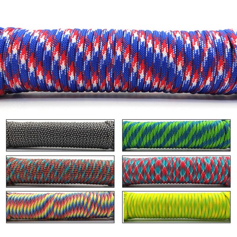 Dia.4mm 9 Stand Cores Paracord For Survival Parachute Cord Lanyard Camping Climbing Camping Rope Hiking Clothesline