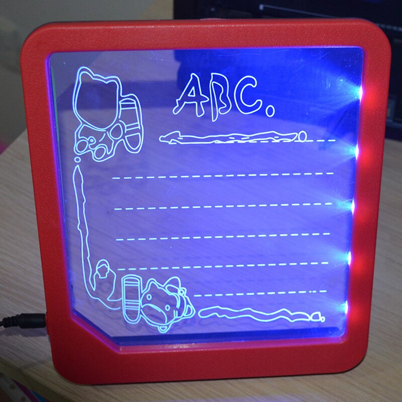 Tegning med sjov ledet lys tavle skriveblok specielle behov sensorisk autisme børn børn pædagogisk legetøj jul
