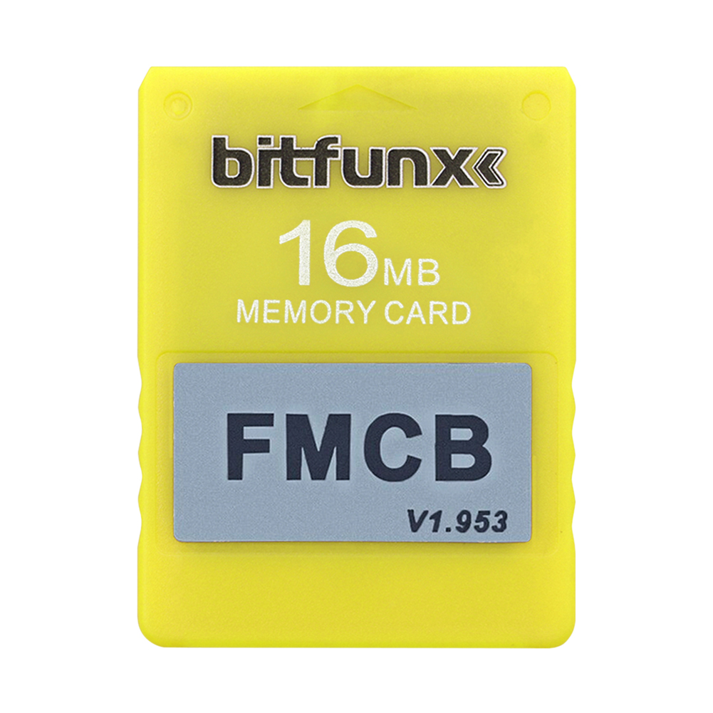 Memory Card Game Consolas Accessories Game Memory Card for Sony PS2 Playstation 2 FMCB McBoot Free MC Boot v1.953: Yellow 16MB