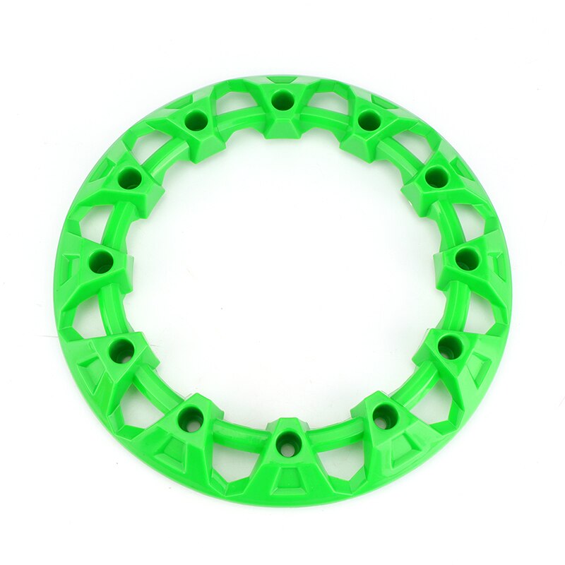 4pcs 6-inch ATV Wheel Trim Hub Protection Decor Rim Cap Universal Vehicle All Terrain wheel Plastic Cover fit to 6 inch wheels: green