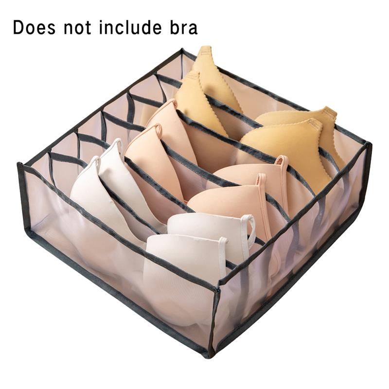 Bielizna organizator składana tkanina szuflada organizator skarpety organizatorzy szuflada schowek pojemniki na skarpetki majtki biustonosz bielizna: B underwear 6 krata