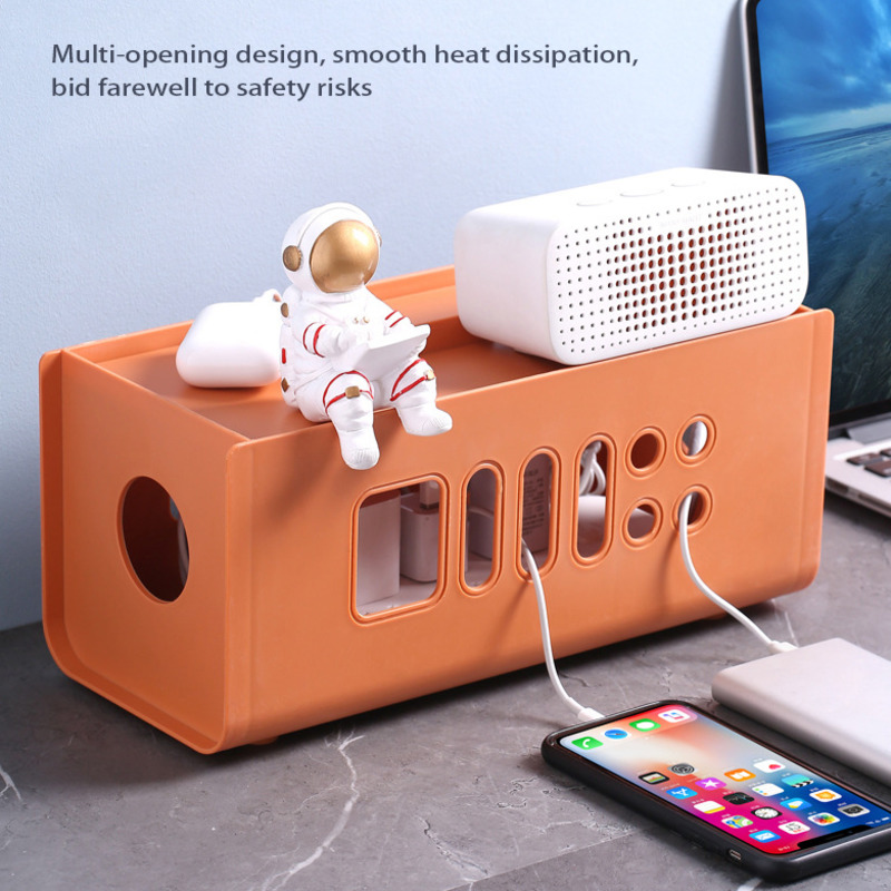 Plastic Cable Management Box Cable Organizer For Cables Pick Up Usb Cable Winder Mouse Headphone Wire Arrangement Protector